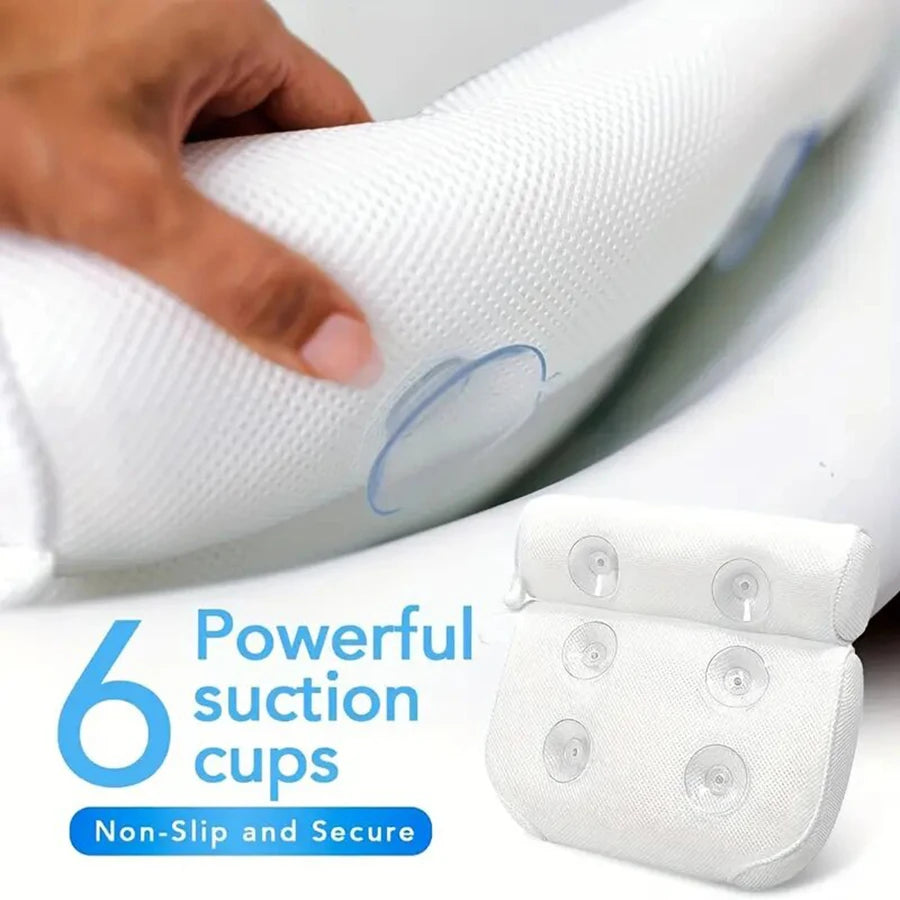 Premium Spa Bathtub Pillow with Anti-Slip Suction Cups