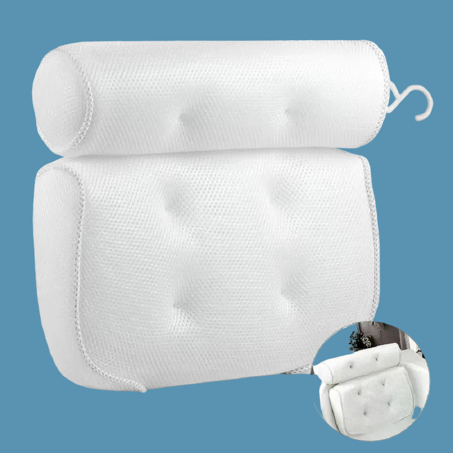 Premium Spa Bathtub Pillow with Anti-Slip Suction Cups