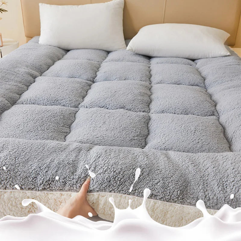 WarmCloud Extra Thick Plush Fleece Mattress Topper