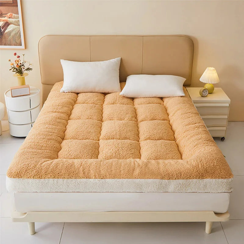 WarmCloud Extra Thick Plush Fleece Mattress Topper