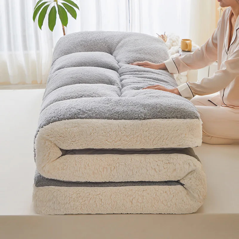 WarmCloud Extra Thick Plush Fleece Mattress Topper