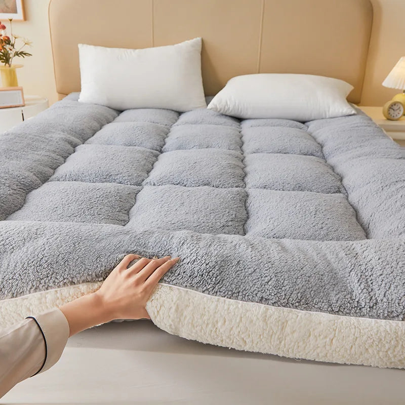 WarmCloud Extra Thick Plush Fleece Mattress Topper