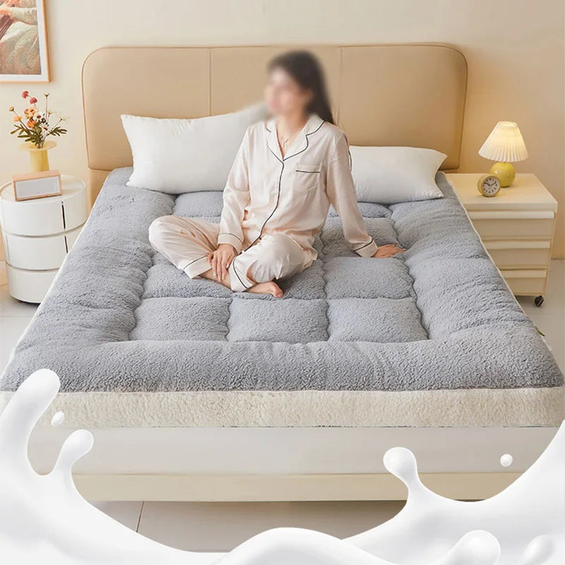 WarmCloud Extra Thick Plush Fleece Mattress Topper