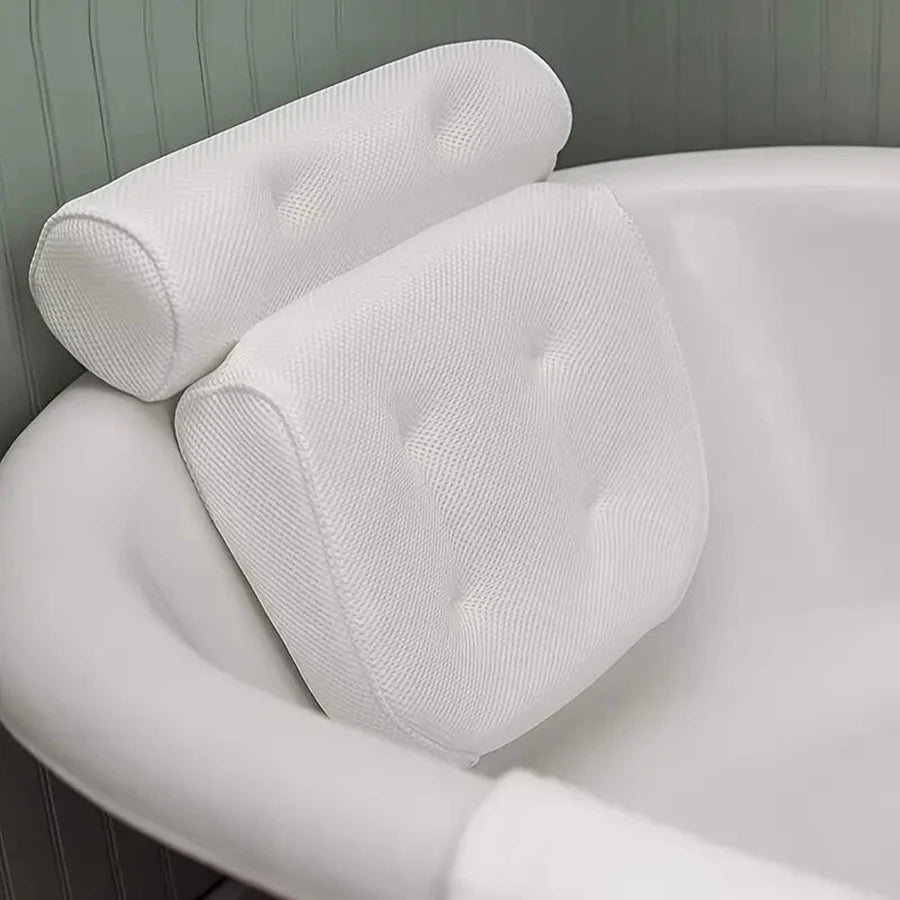 Premium Spa Bathtub Pillow with Anti-Slip Suction Cups