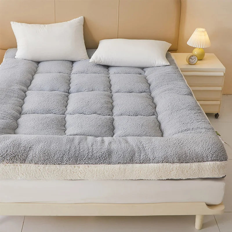 WarmCloud Extra Thick Plush Fleece Mattress Topper