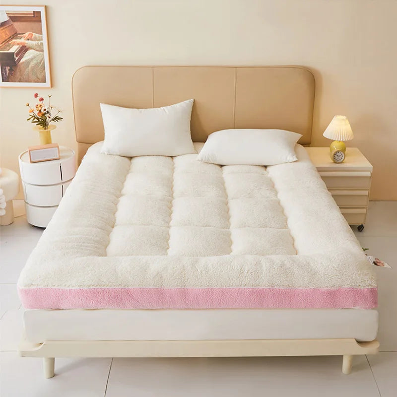 WarmCloud Extra Thick Plush Fleece Mattress Topper
