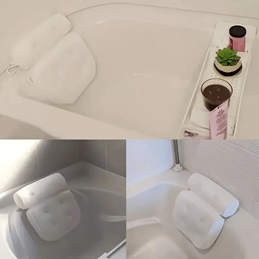 Premium Spa Bathtub Pillow with Anti-Slip Suction Cups