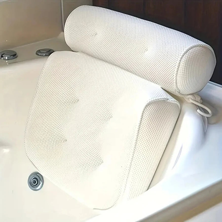 Premium Spa Bathtub Pillow with Anti-Slip Suction Cups